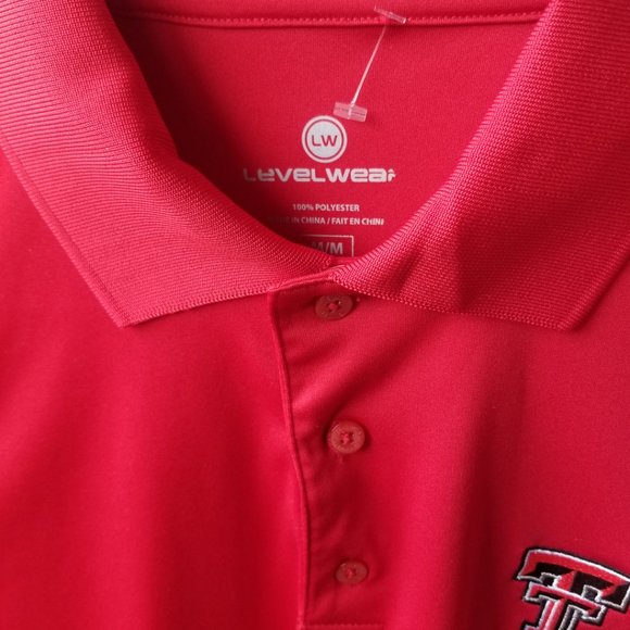 Texas Tech Level wear Sport Team Polo Golf Shirt Men soft Material Size M - Picture 4 of 7